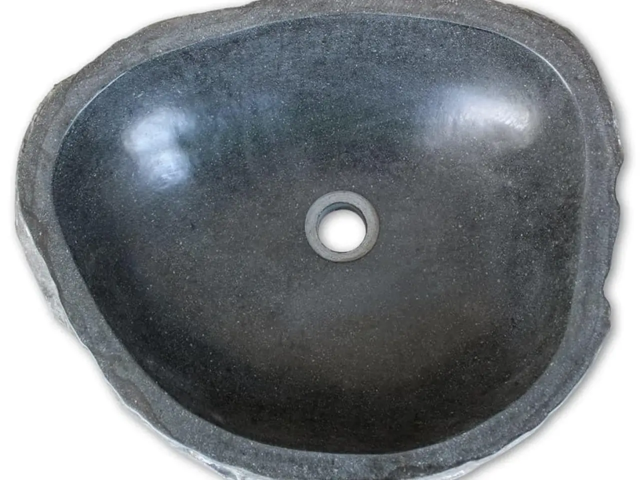 Billede 4 - Håndvask (45-53)x(34-41) cm oval flodsten