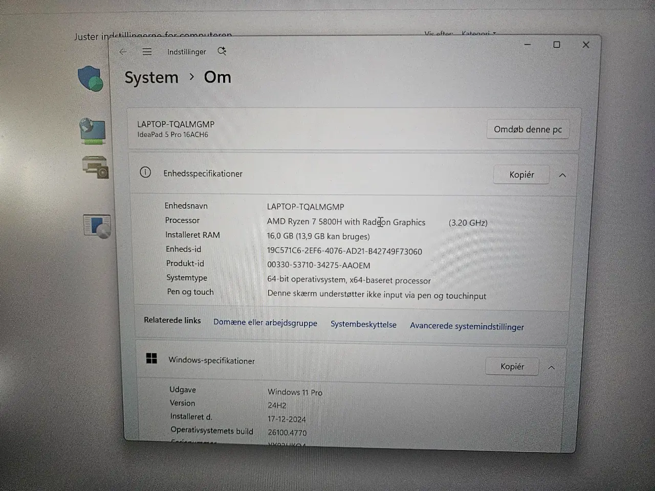 Billede 4 - Lenovo bærbar til salg – kraftfuld og hurtig