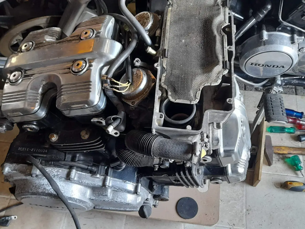 Billede 5 - Låsesæt til Honda VF 700/750 Magna årg.86 Orginal