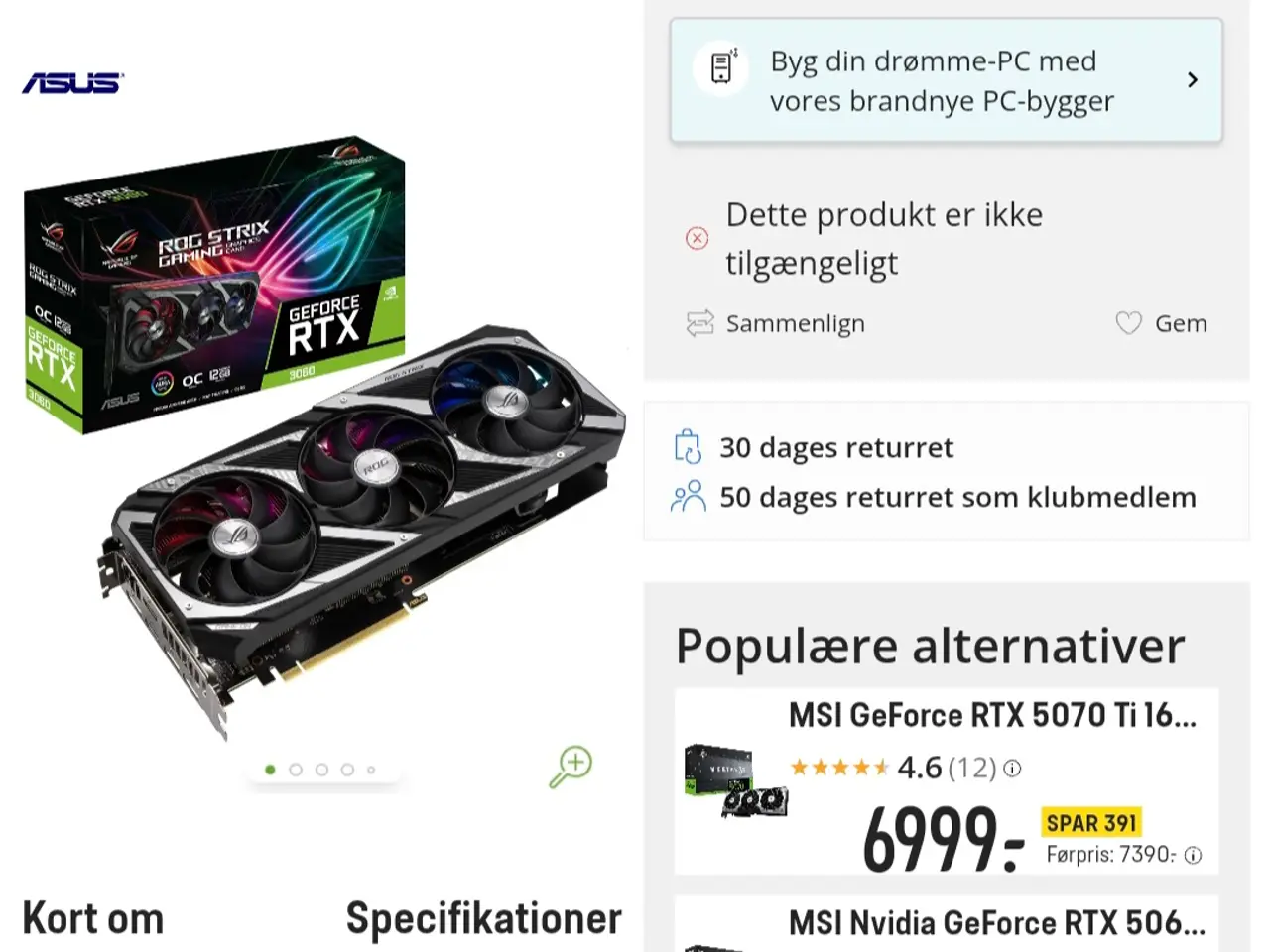 Billede 5 - Asus RTX 3060 O.C Pc + 24" Gaming skærm