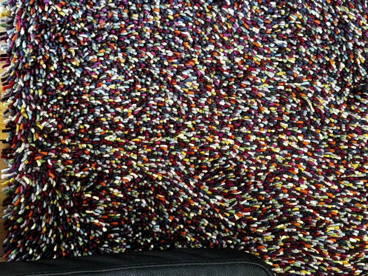 Billede 2 - Ryatæppe flerfarvet i uld 170 x 240 cm