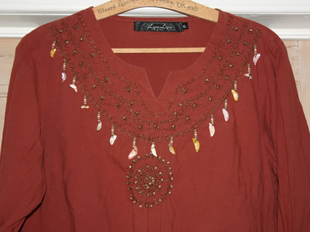 Billede 2 - Lipo Lipo bluse str. XL terracotta farver