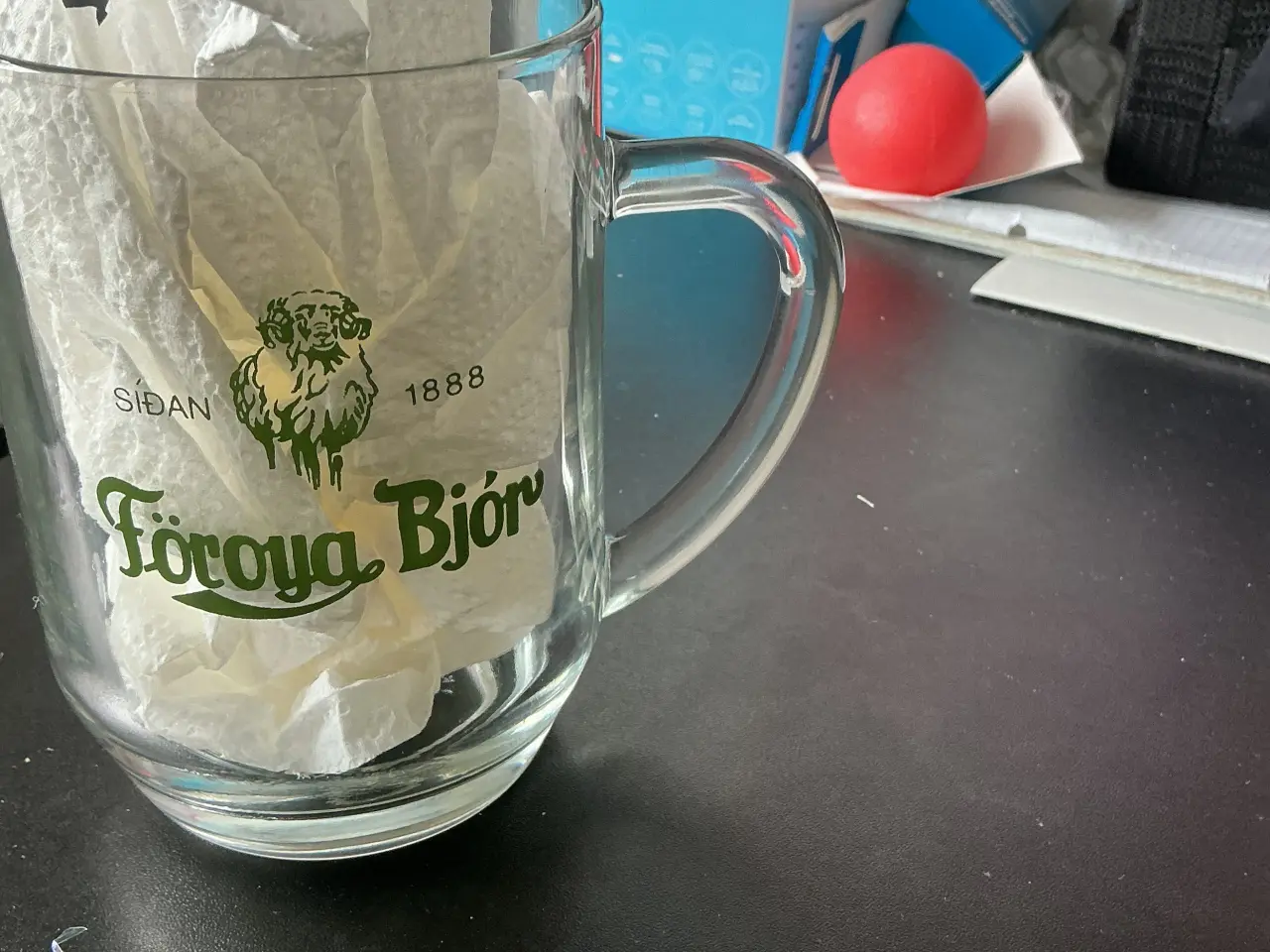 Billede 3 - Vintage Föroya Bjór ølglas 75 kr. 