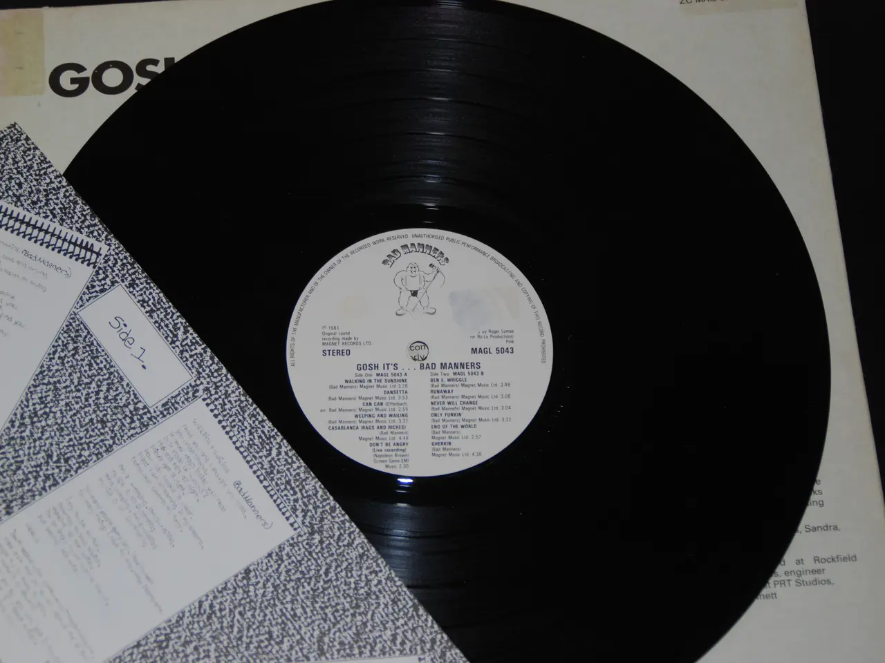 Billede 4 - LP - BAD MANNERS