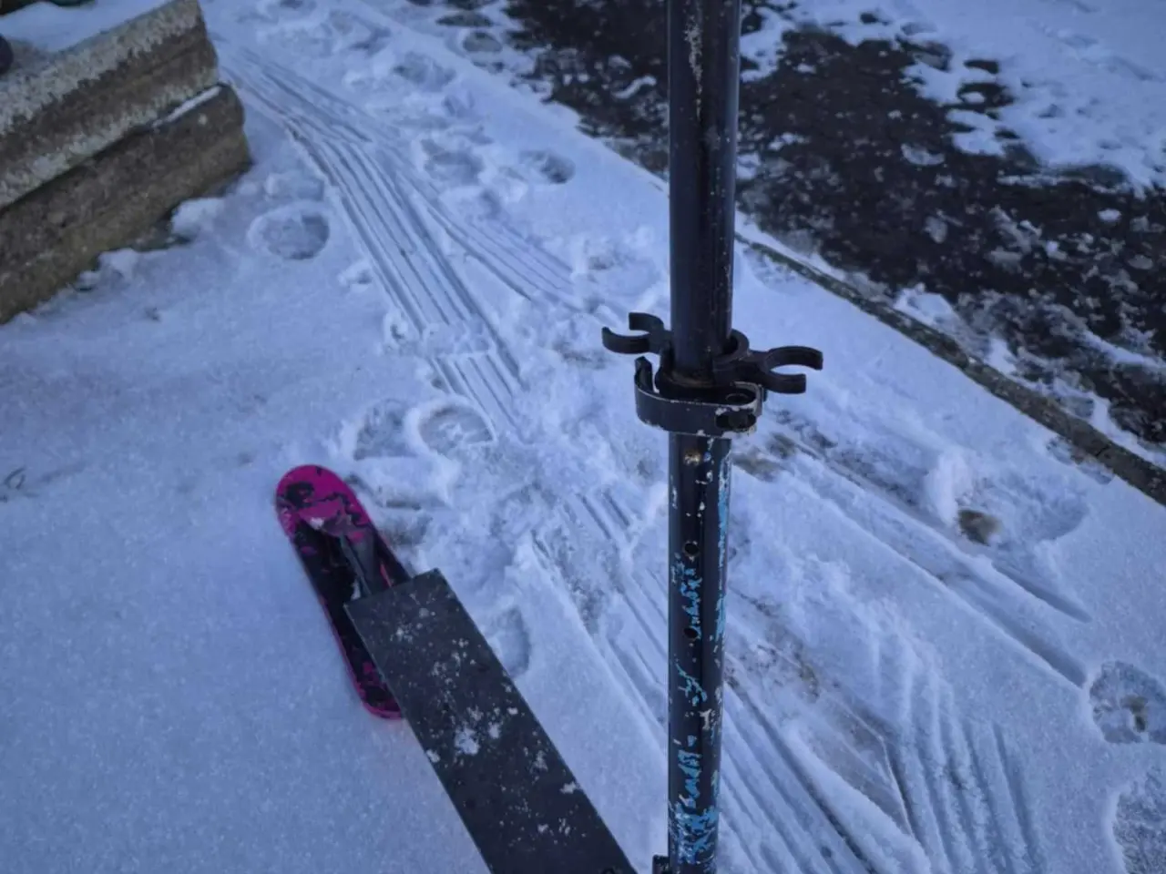 Billede 1 - Ski løbehjul 350 kr
