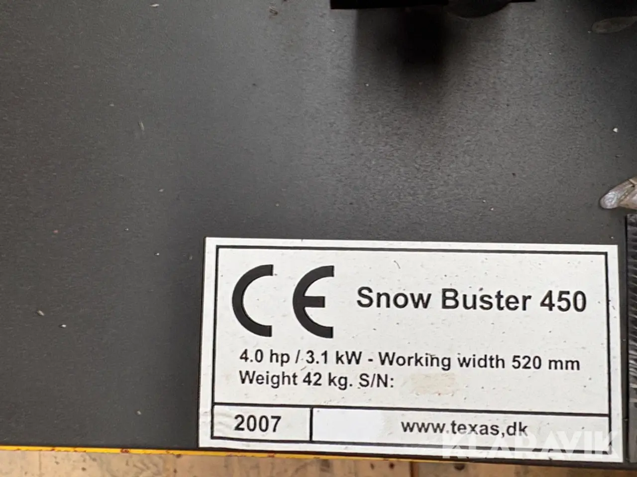 Billede 10 - Sneslynge Texas Snowbuster 450
