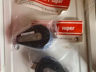 2 stk Easy serie 1 Super dobbeltblok, kuglelejer