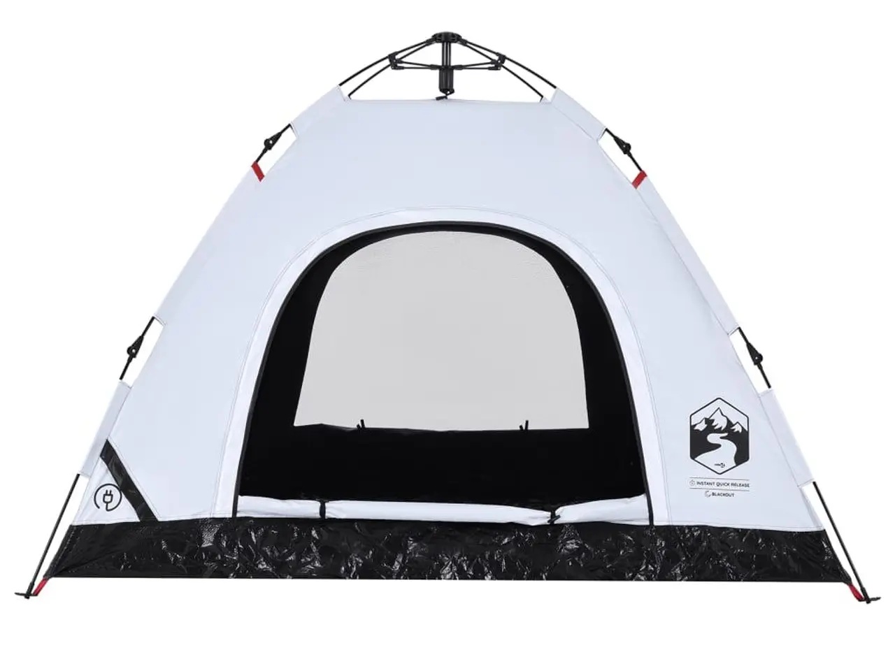 Billede 8 - 3-personers campingtelt quick-release mørklægning hvid