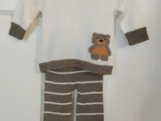 Lækkert håndstrikket sæt