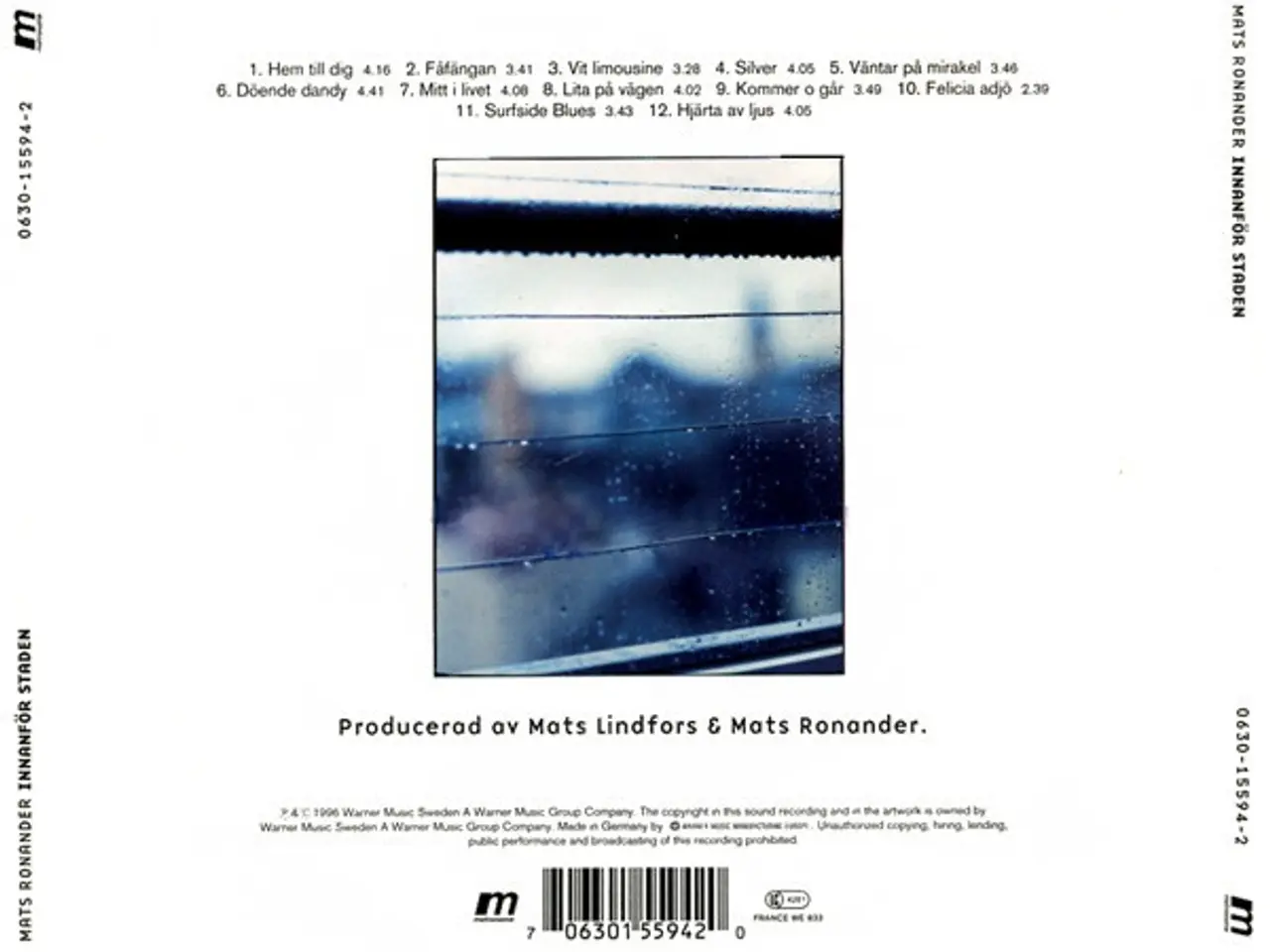 Billede 2 - Mats Ronander – Innanför Staden – CD