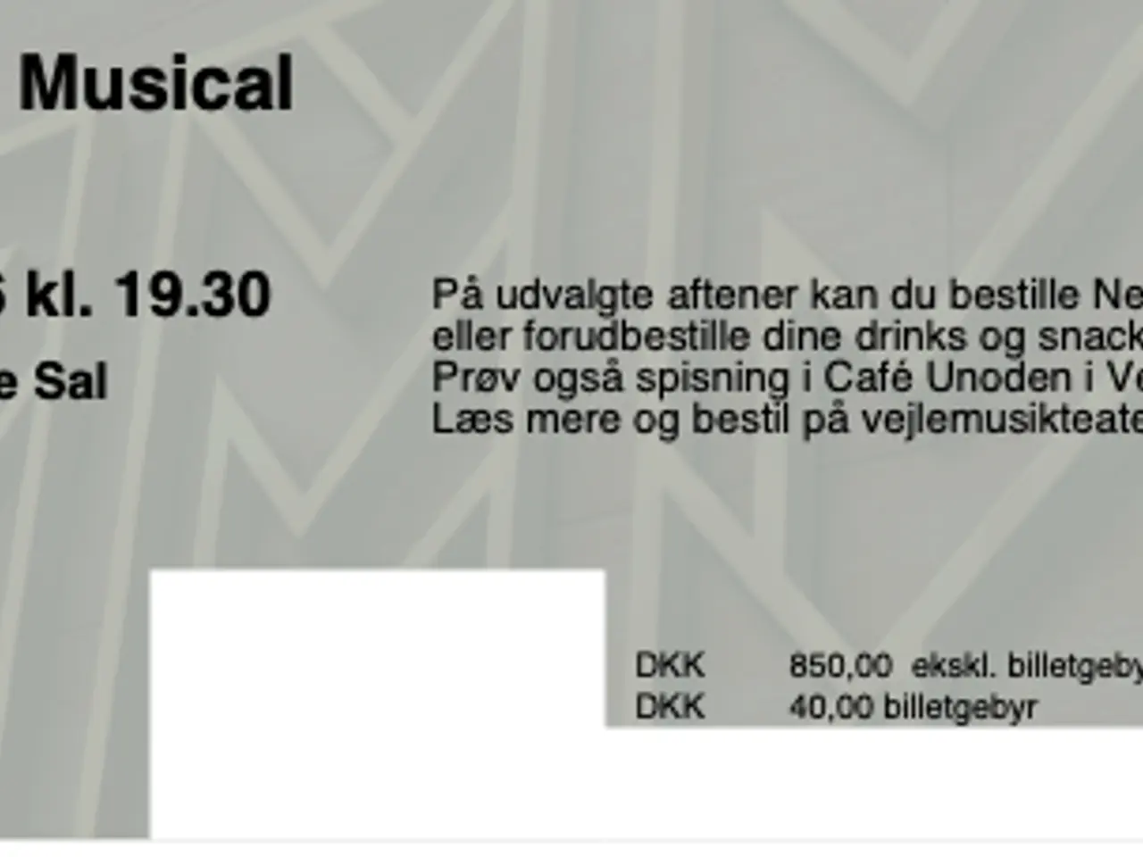 Billede 1 - 2 stk billetter sælges til Stupid Man The Musical