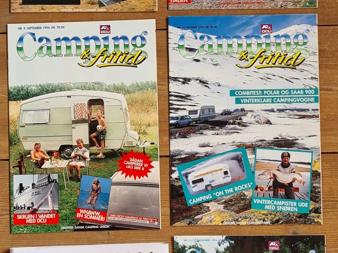Billede 2 - Camping Fritid årgang 1994 sæt med 10 blade