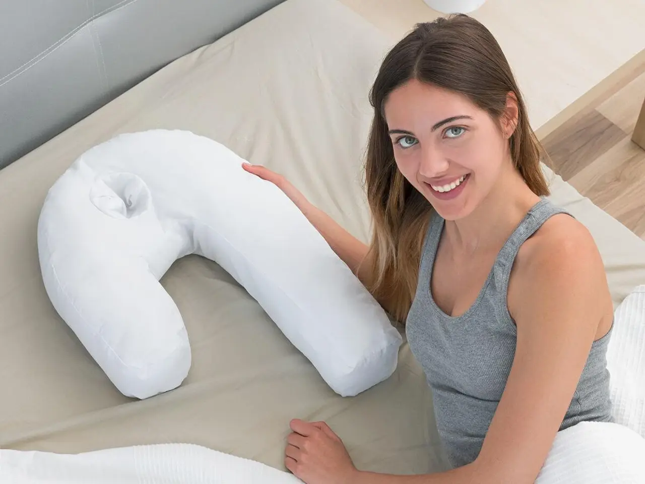 Billede 3 - Graviditetspude U-form - Slupill, hvid