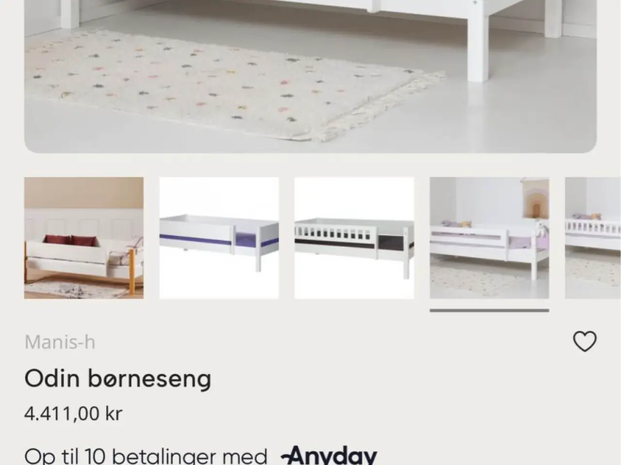 Billede 1 - Odin børneseng (nypris) seng: 4411kr. - madras: 50