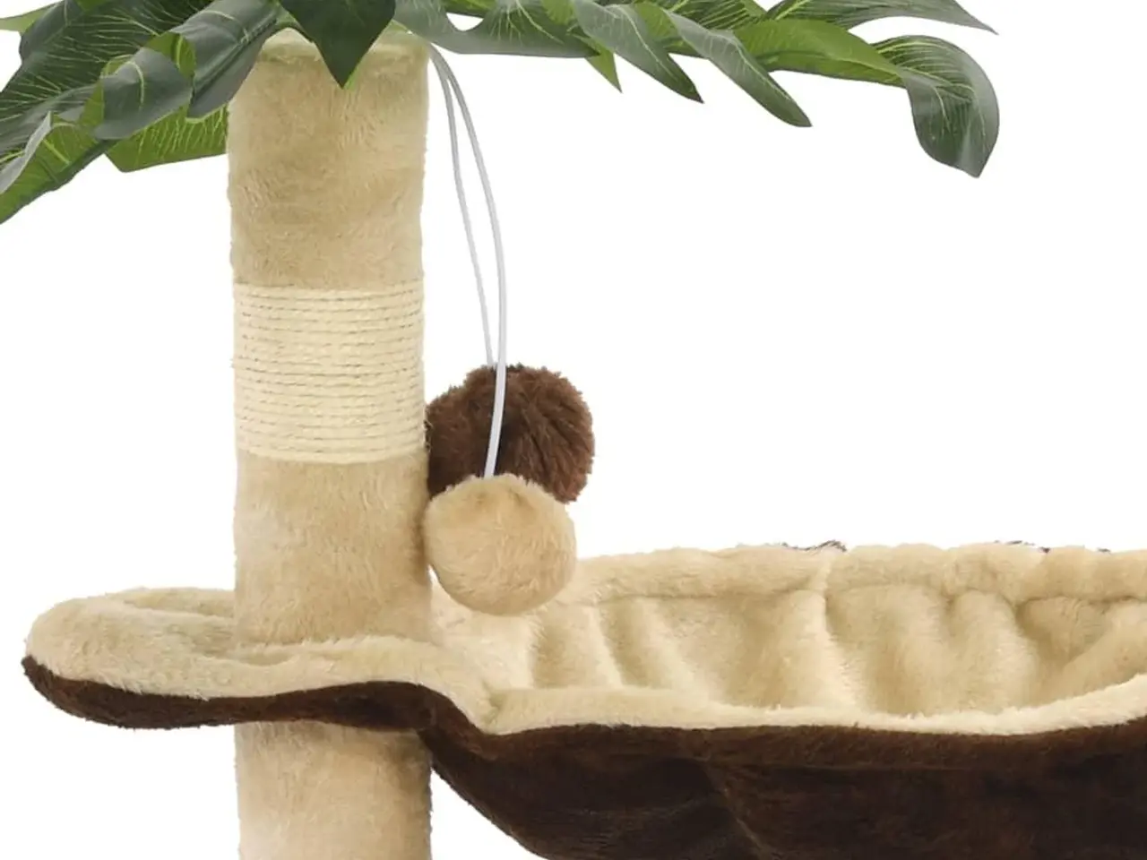 Billede 6 - Kradsetræ til katte 50 cm - beige og brun