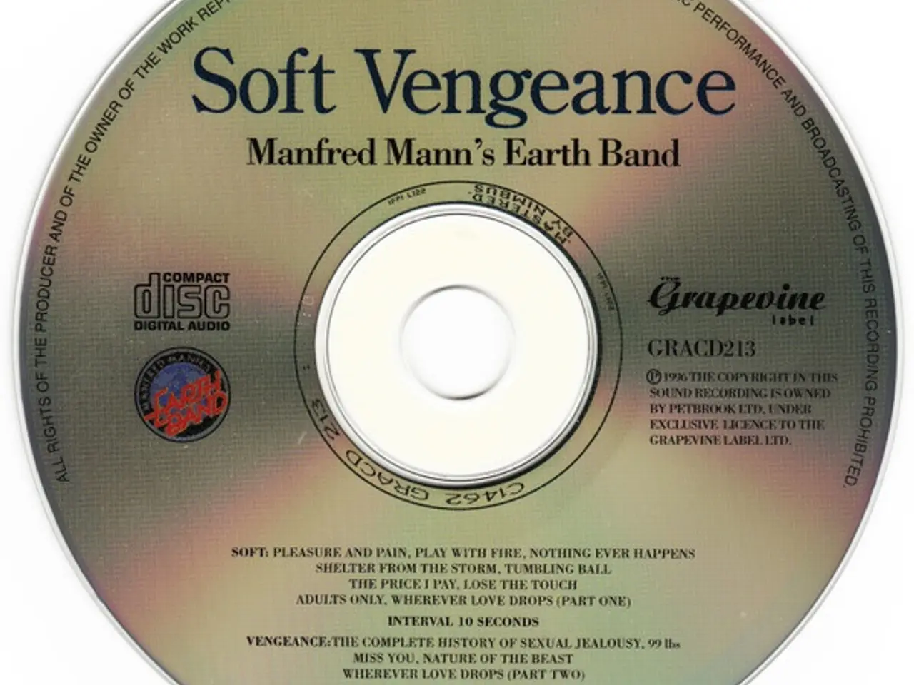 Billede 3 - Manfred Mann's Earth Band – Soft Vengeance – CD