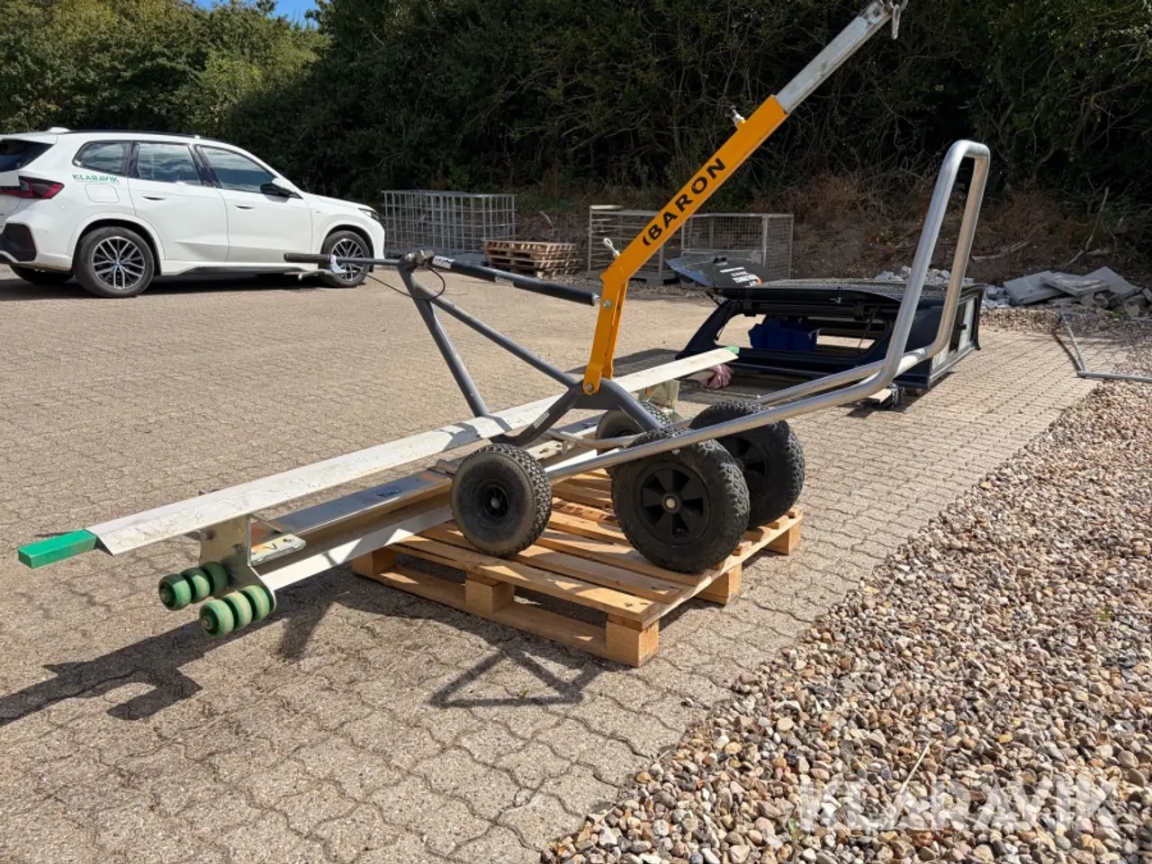 Billede 3 - Fliselægger og afrettervogn Baron Tile lifter Wagon