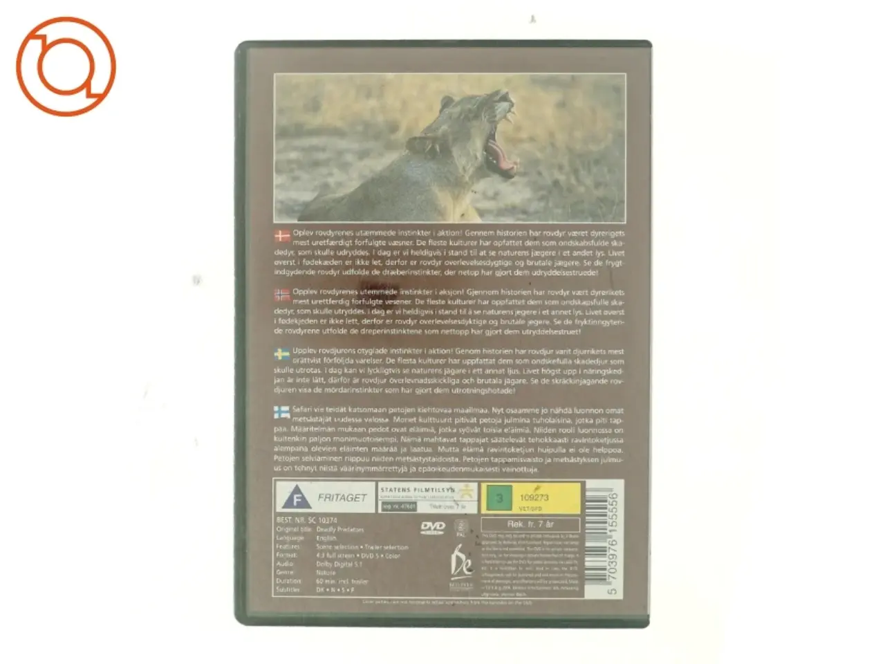 Billede 3 - Deadly predators DVD