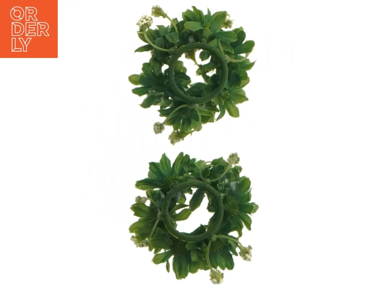Billede 7 - Miniature grønne kranse (str. Ø 3 cm. 2 styk)
