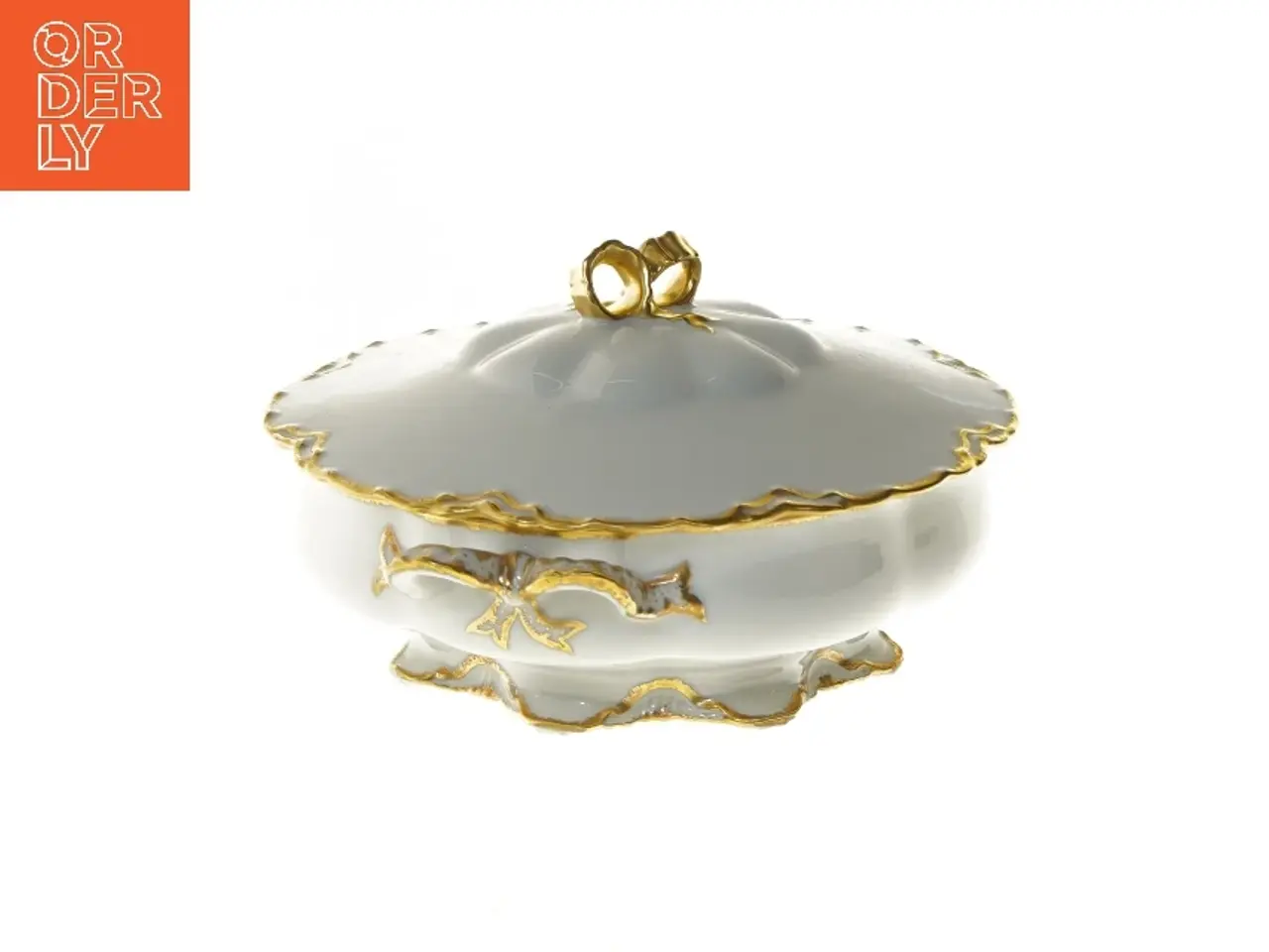 Billede 6 - porcelæns skål med låg fra Haviland (str. Ø 21x8 cm)