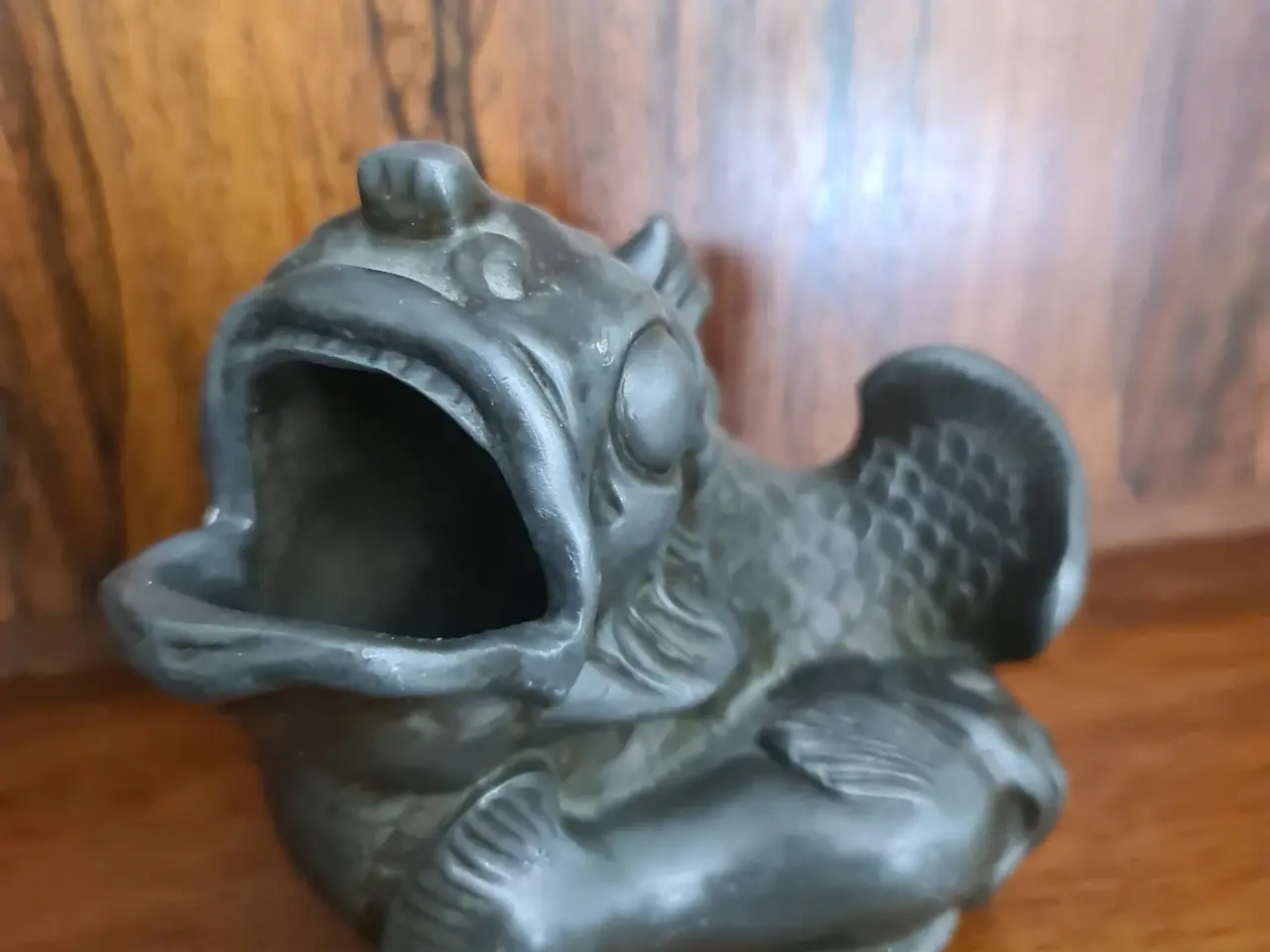 Billede 2 - Smuk Just Andersen Art Deco skulptur / fiskevase –