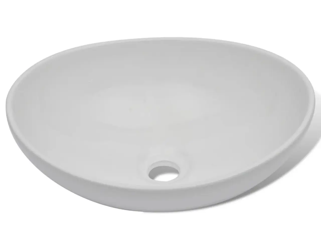 Billede 3 - Keramisk håndvask 40 x 33 cm oval hvid