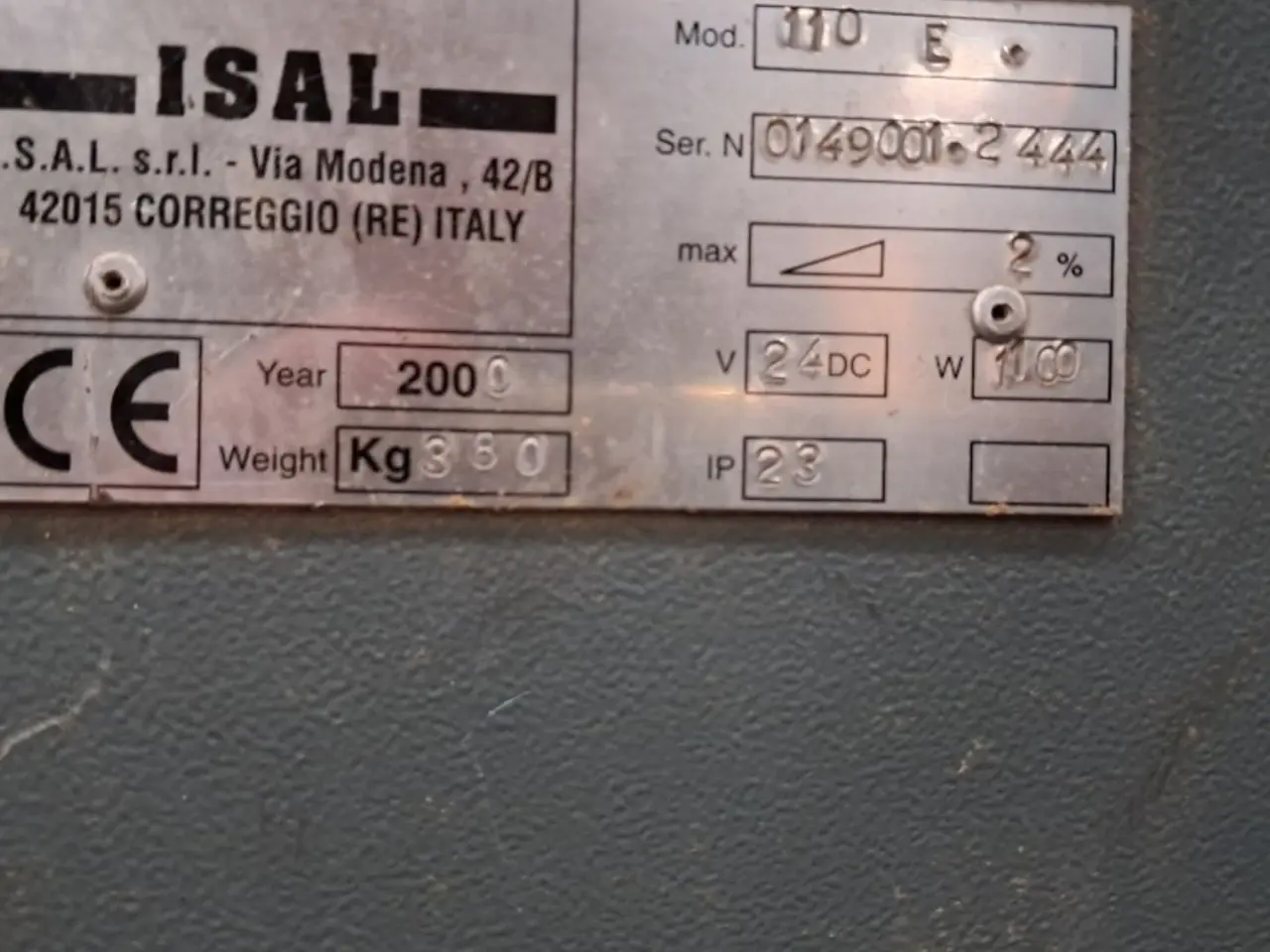 Billede 4 - ISAL 110 E Fejemaskine