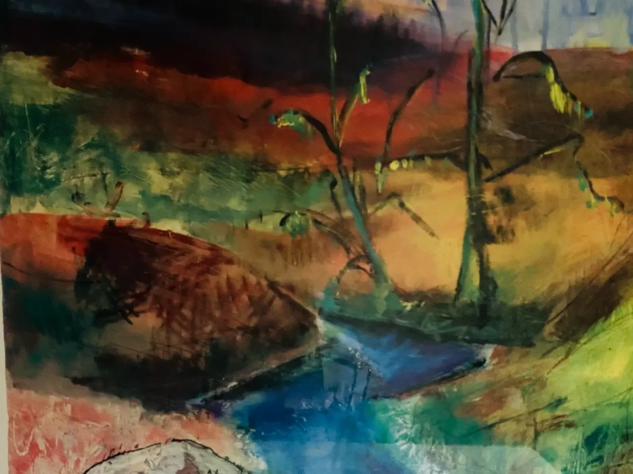 Billede 2 - Trehøje kunstplakat Katje Bjerrum
