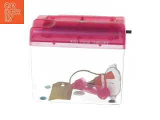 Mini hånddrevet papirshredder (str. 17x15x9 cm)