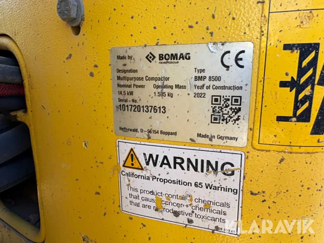 Billede 5 - Råjordskompaktor Bomag BMP 8500