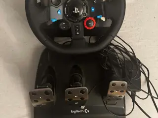 Logitech G29 rat og pedaler
