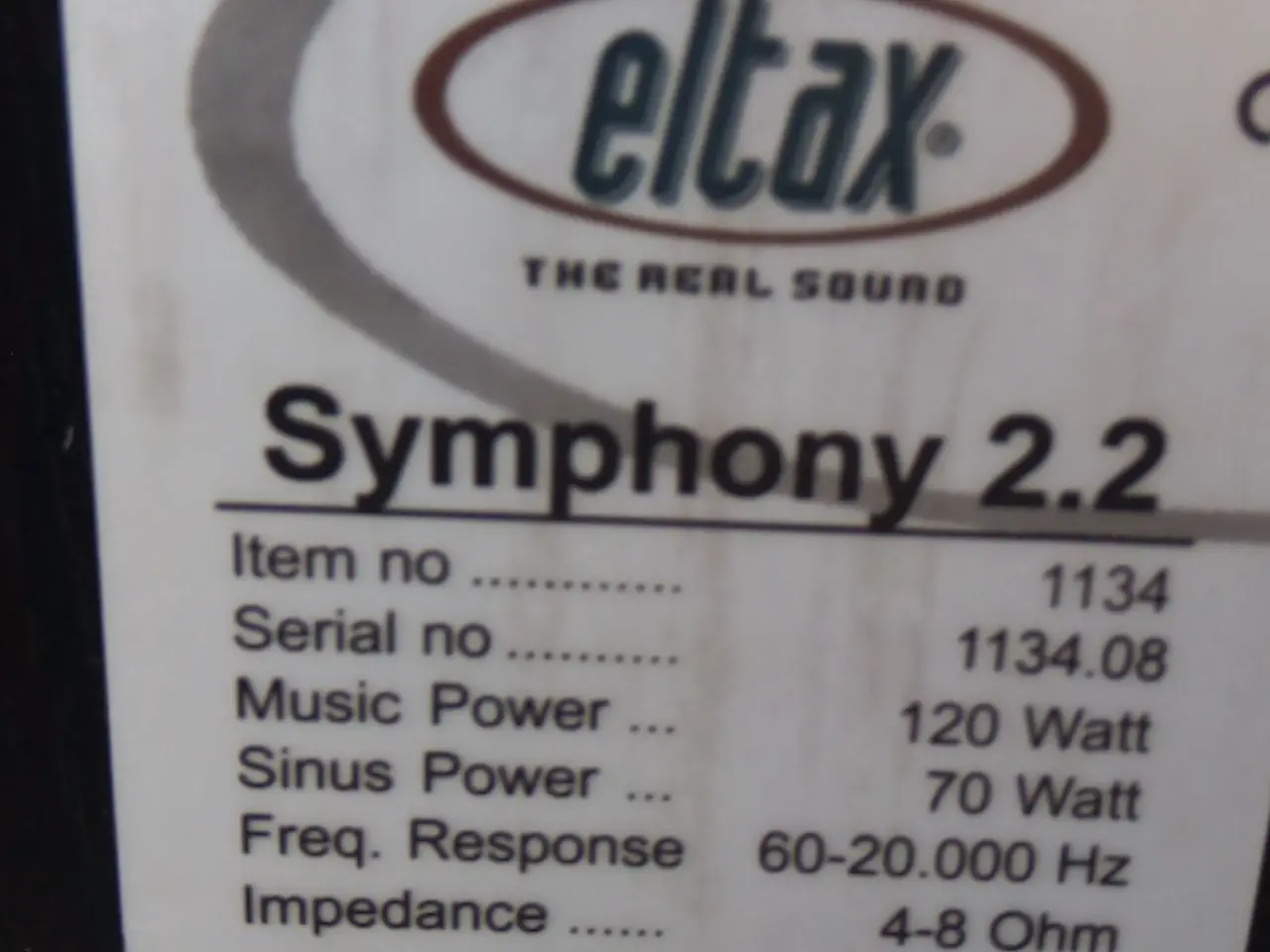 Billede 8 - ELTAX SYMPHONY 2.2, CENTER + BAGHØJTALERE (R+L)