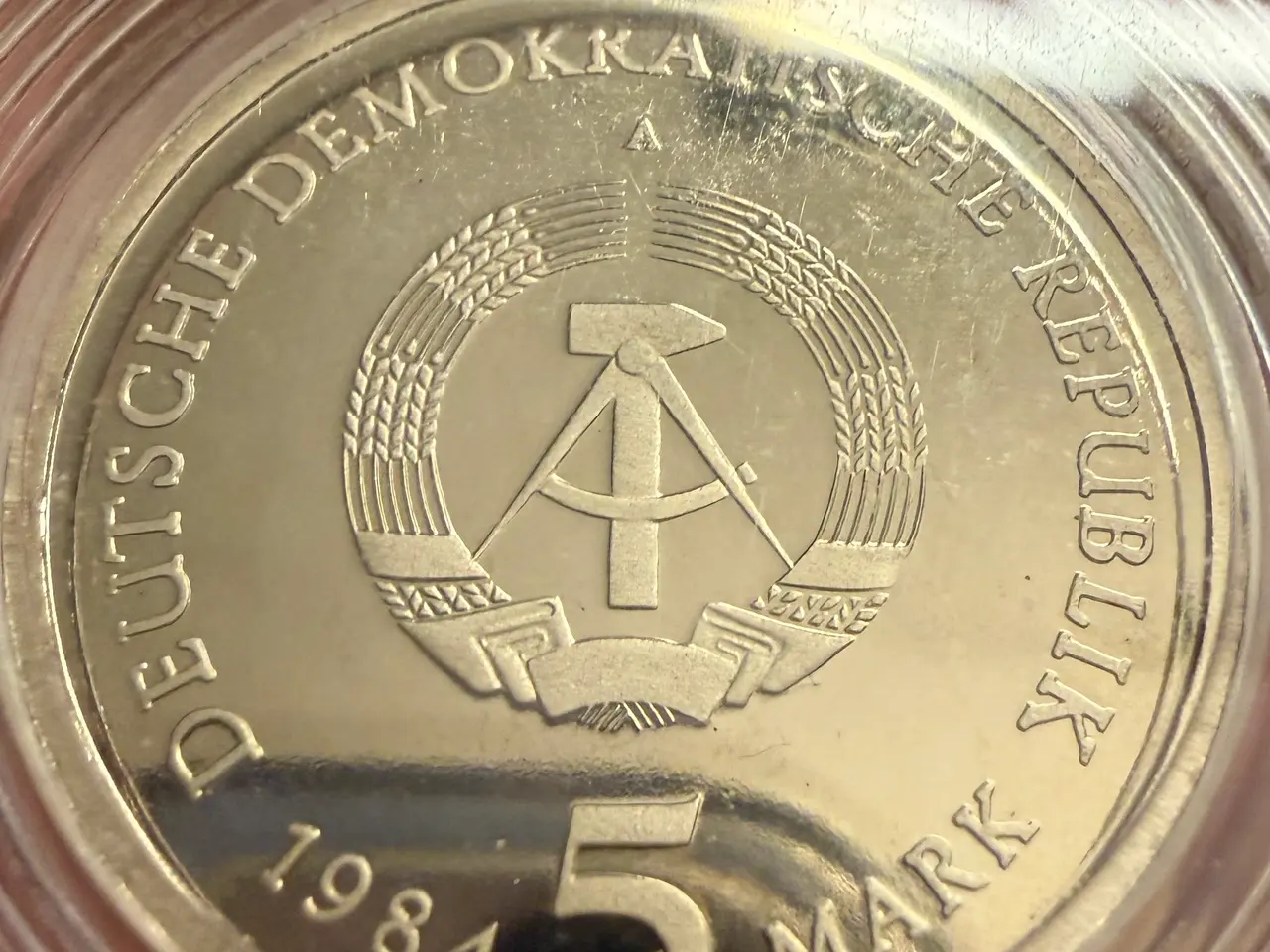 Billede 4 - DDR 5 Mark 1984 – Thomaskirche Leipzig – proof 