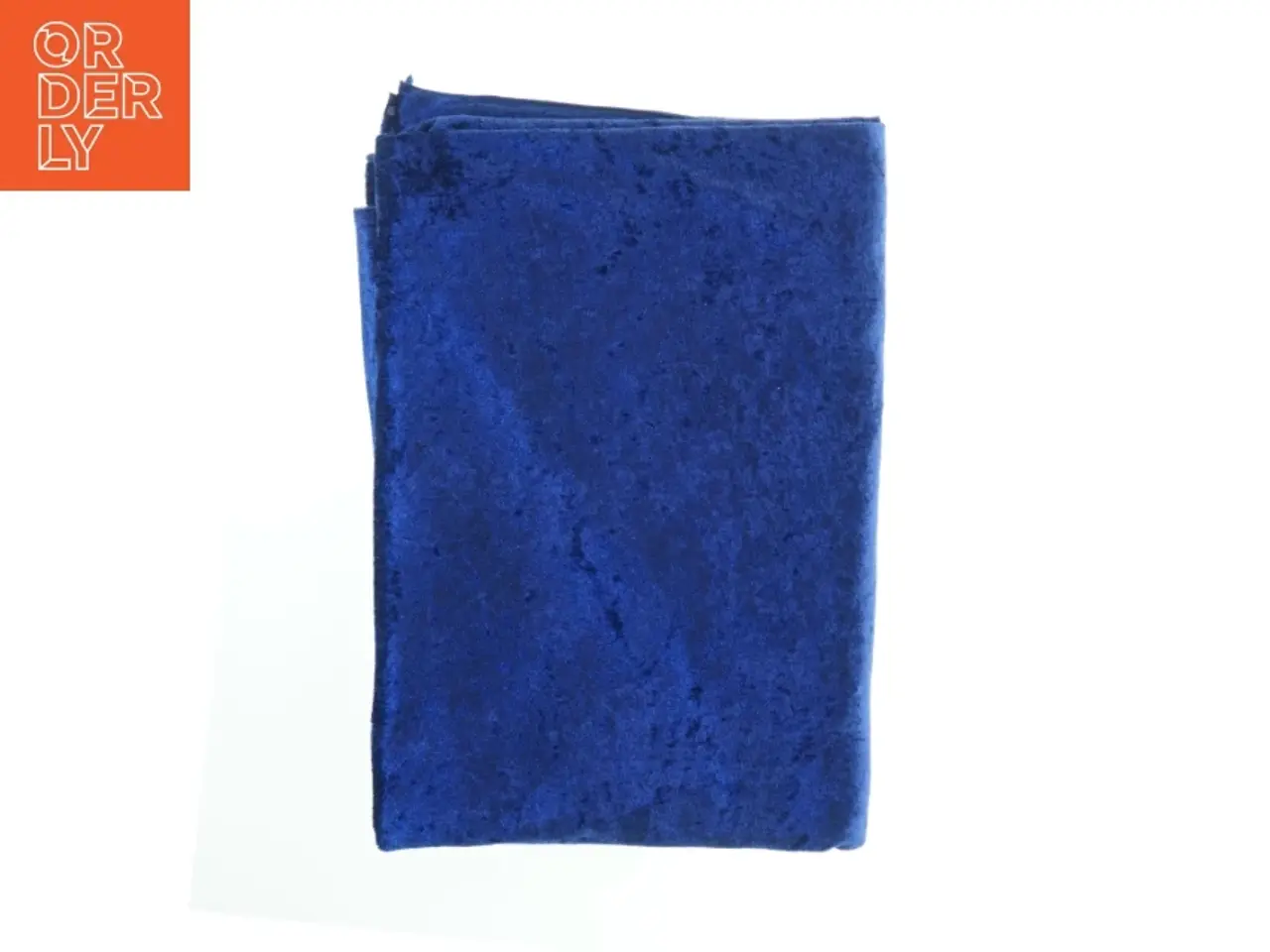 Billede 2 - Blå velour dug (str. 225 x 175 cm)