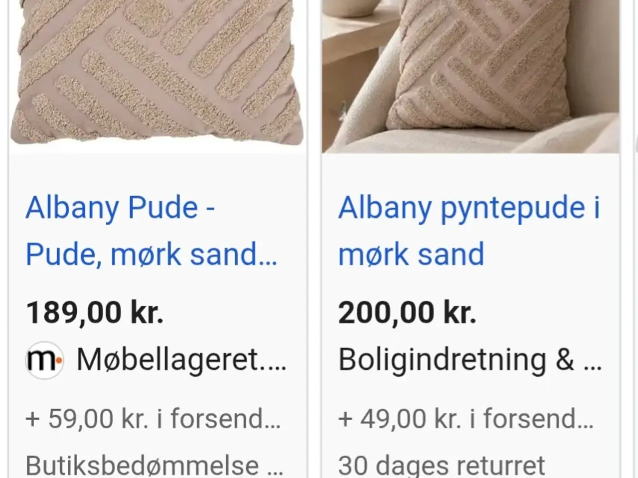 Billede 5 - 2 x puder fra HouseNordic bomuld