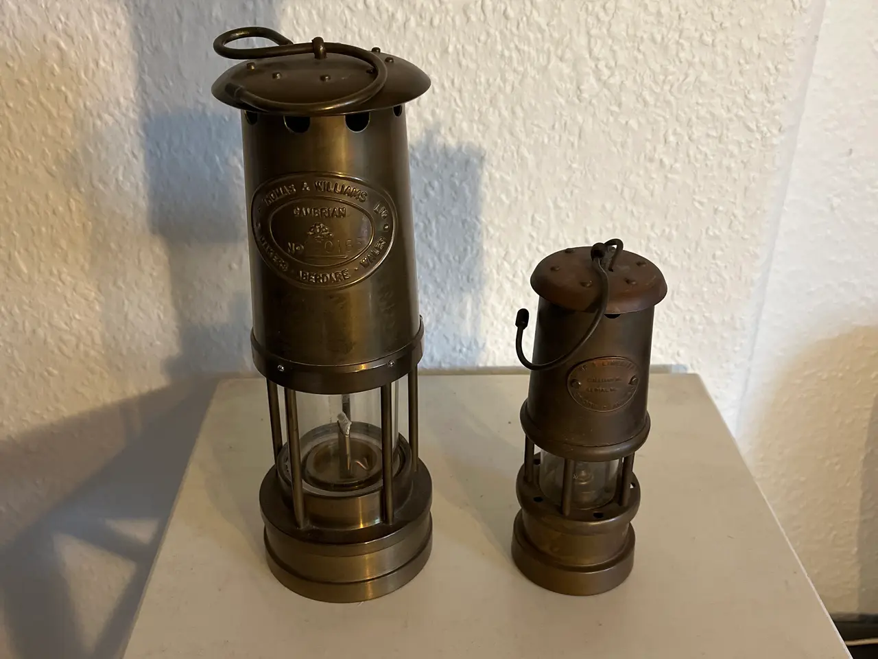 Billede 1 - 2 gamle mine lamper