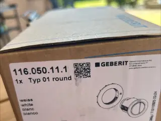 Geberit omega 10 Round trykknap - væghængt toilet