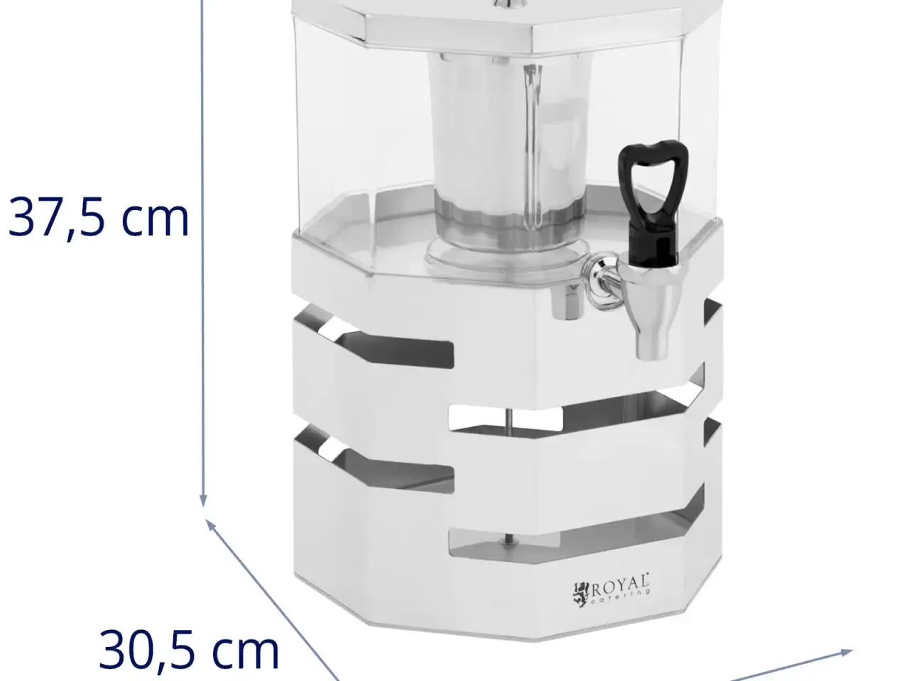 Billede 4 - Saftdispenser – 4 l – midterrør til isterninger