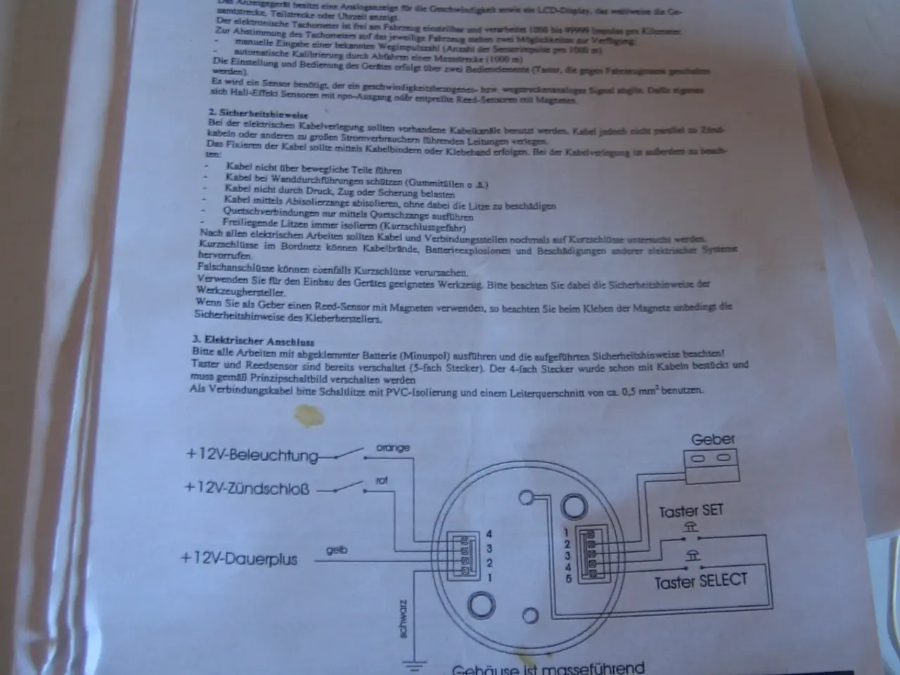 Billede 3 - universal 48 mm spedometer