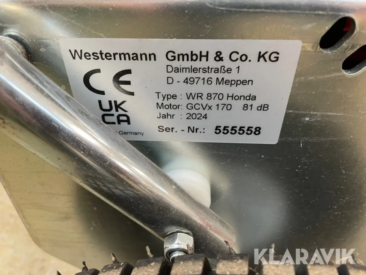 Billede 9 - Fejemaskine Westermann Honda GCVx170