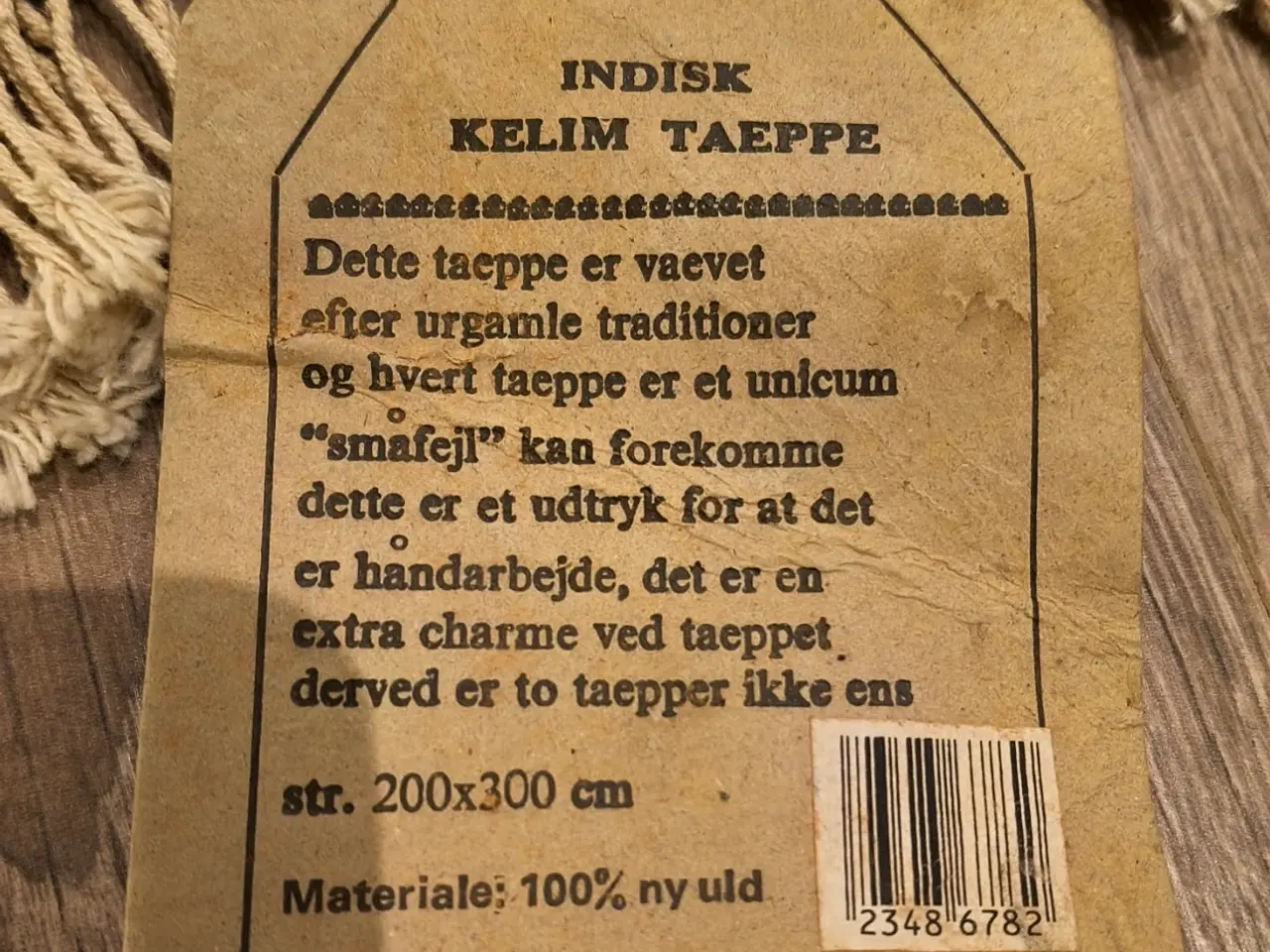 Billede 1 - Kelim Tæppe: - (200 x 300 cm)