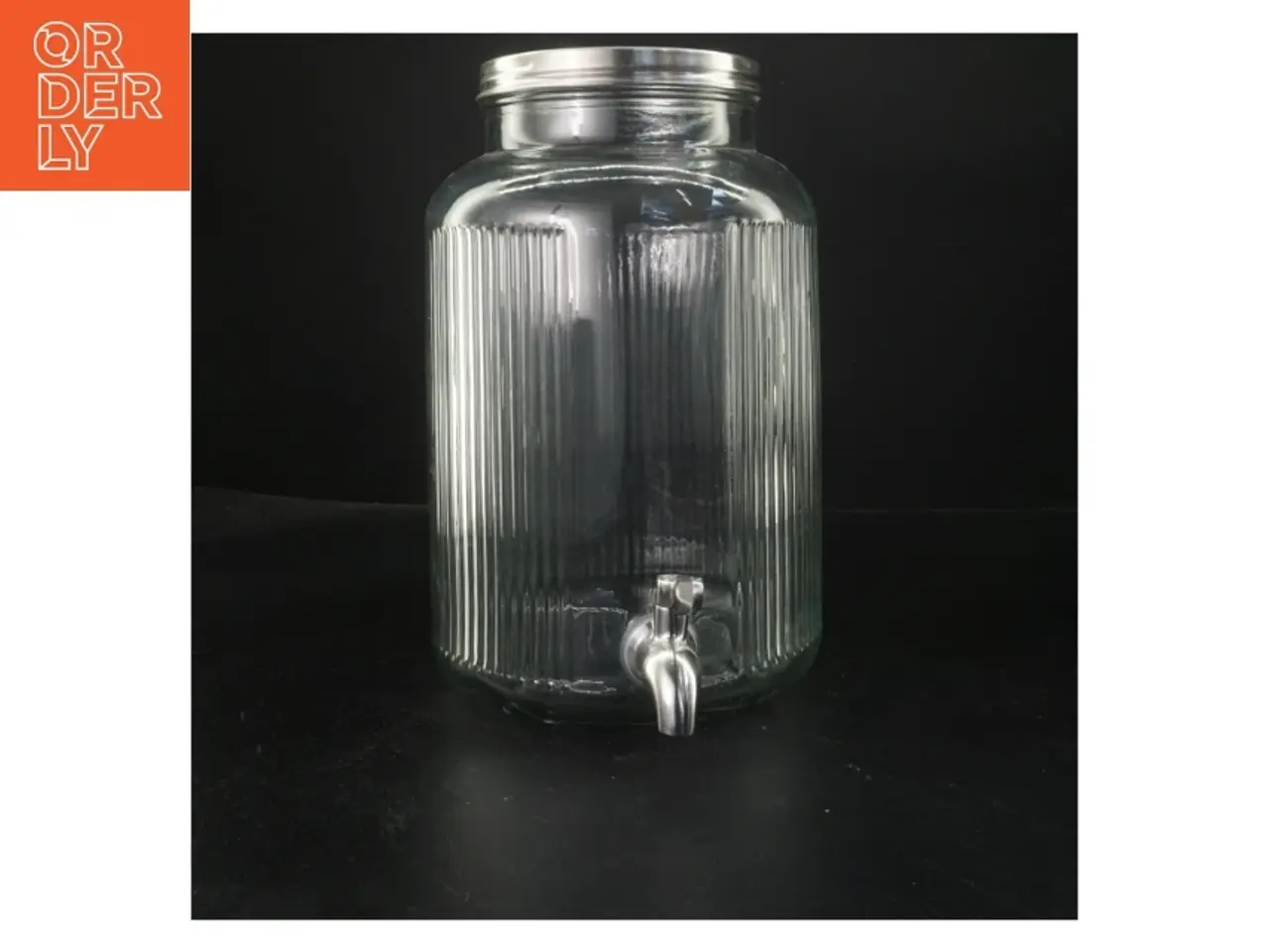 Billede 1 - Glas drikkedispenser med tappehane fra IKEA (str. 28x22 cm)