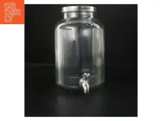 Glas drikkedispenser med tappehane fra IKEA (str. 28x22 cm)