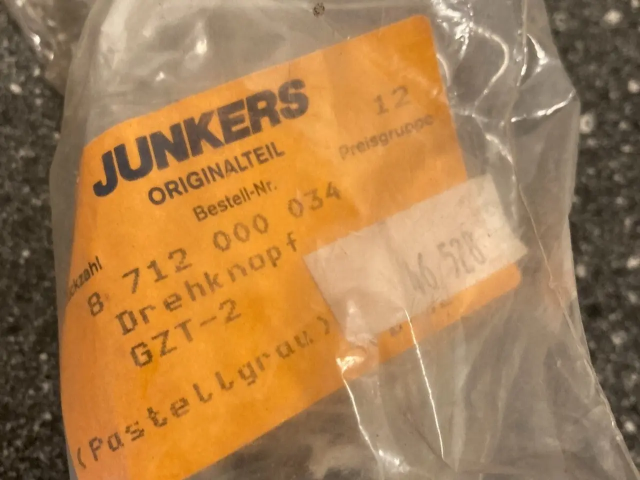 Billede 1 - Junkers Bosch Boiler Rotary Knob PN: 8712000034 -
