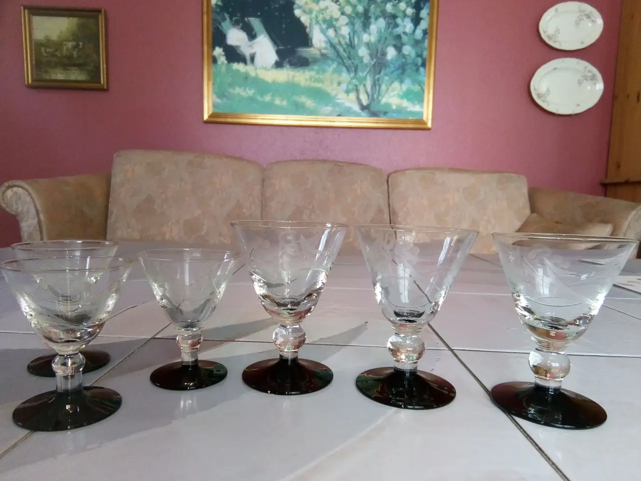 Billede 1 - Glas snapse- cherry