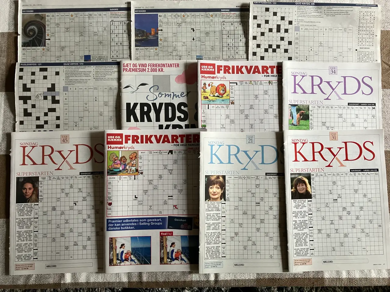 Billede 2 - Krydsord / kryds og tværs og krydsordshæfter