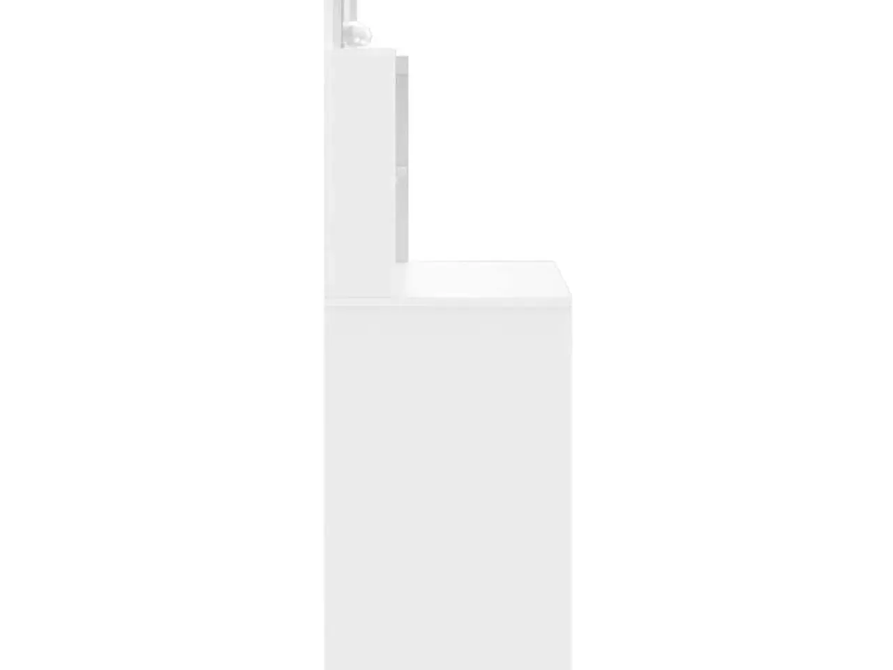 Billede 4 - Makeupbord med LED-lys 96x40x142 cm hvid