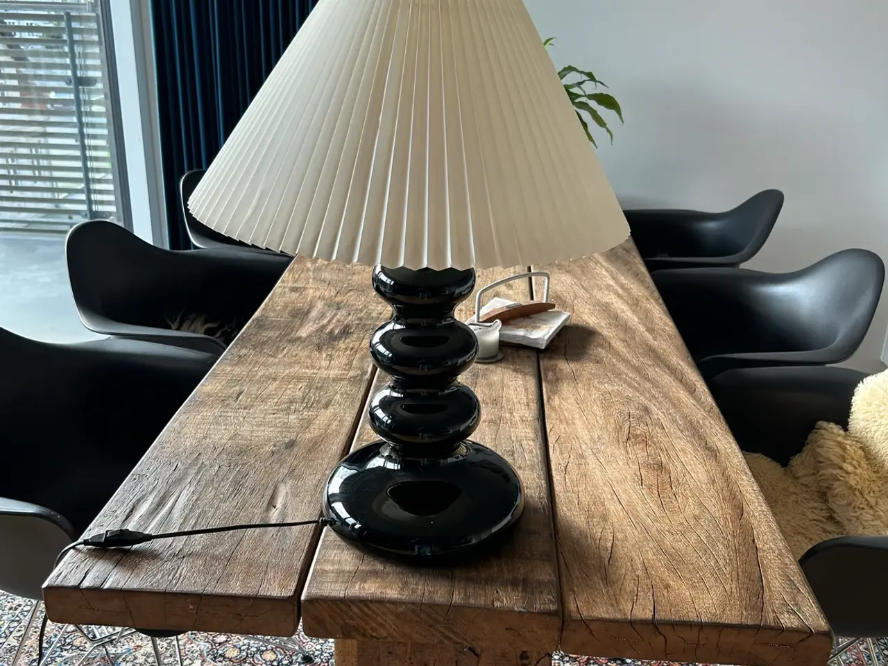 Billede 3 - Holmegård bordlampe, højde ca. 70 cm inkl. skærm