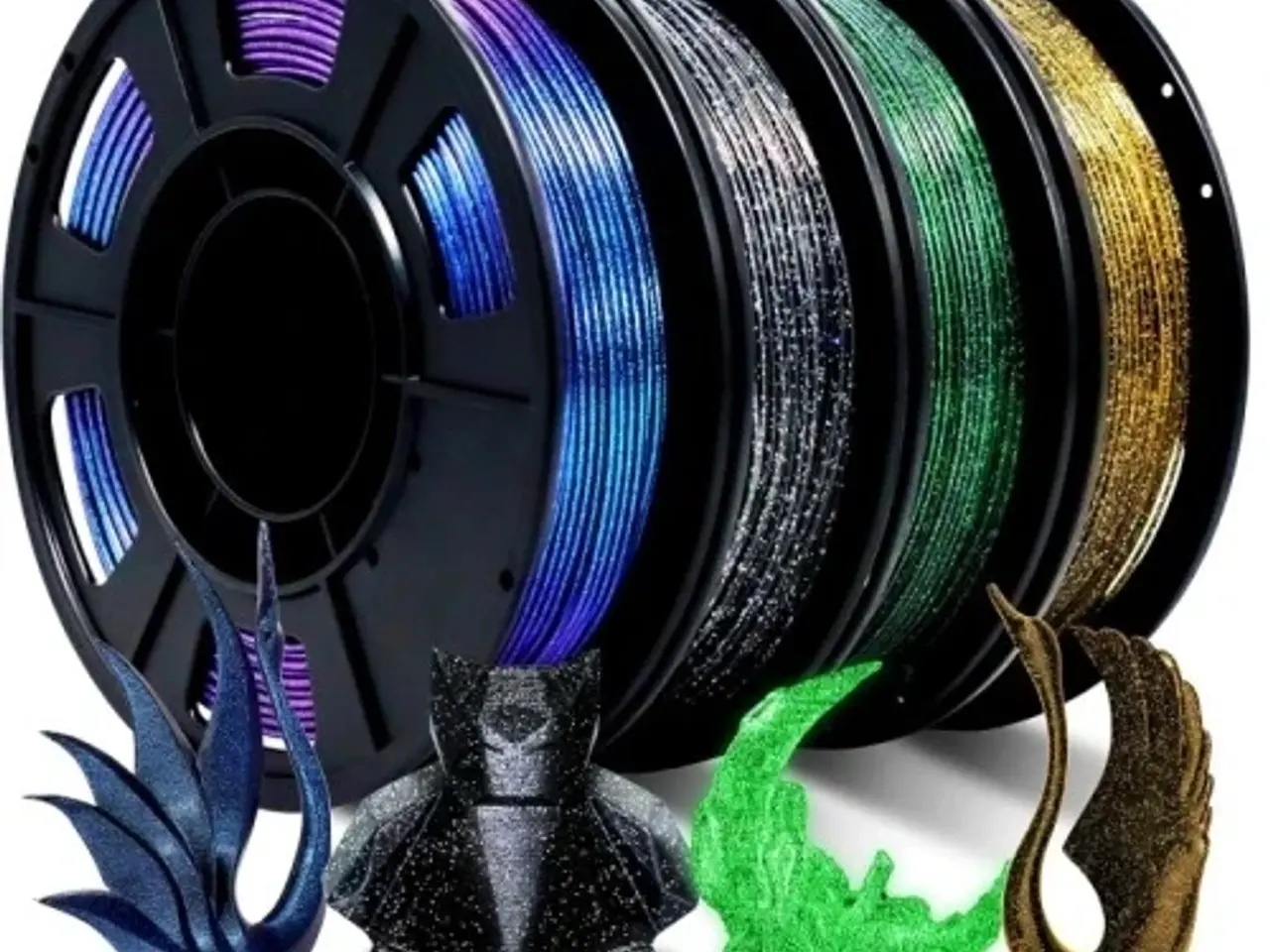 Billede 1 - SKILPRO - PLA++ Glitter luminous starry - Starry blue - 1kg
