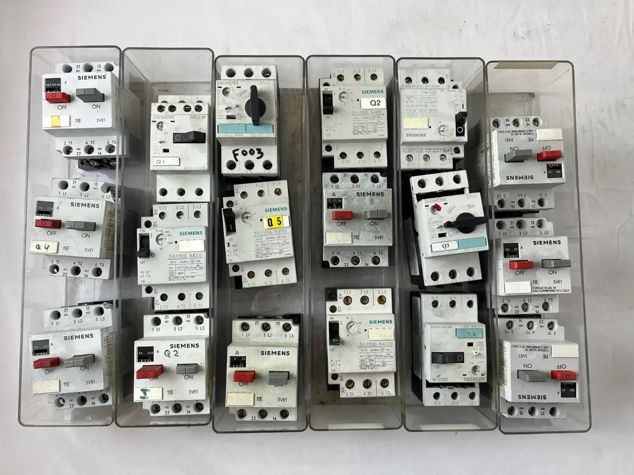 Billede 2 - Siemens Motor Starter parti 18pcs 3VE1 3RV 3VU